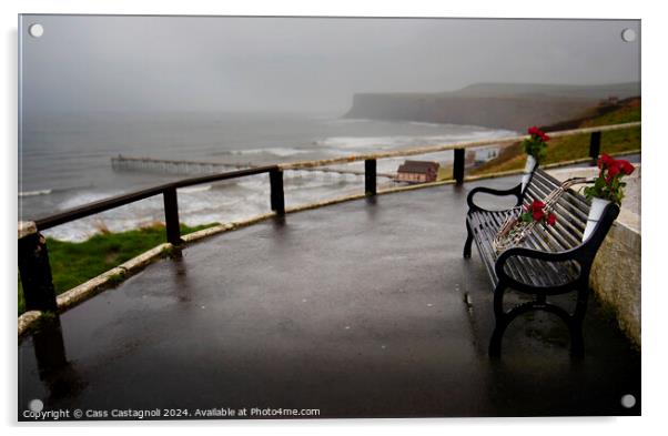 Sounds of the Sea - Saltburn-by-the-Sea Acrylic by Cass Castagnoli