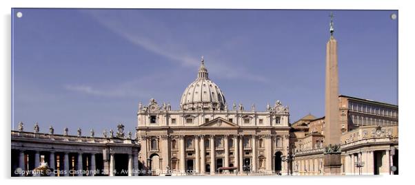 St Peters Basilica - Vatican city, Rome Acrylic by Cass Castagnoli