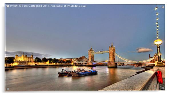 Tower Bridge Acrylic by Cass Castagnoli