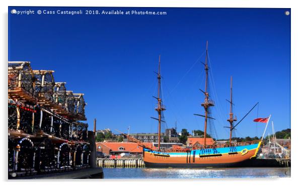 Full size replica of The Endeavour - Whitby Acrylic by Cass Castagnoli