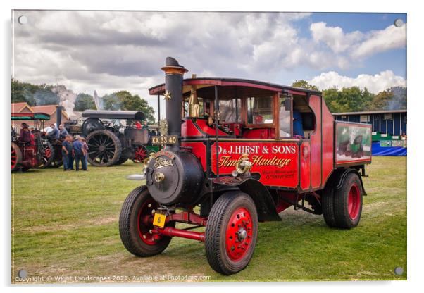 Foden KX 3340 No 13454 Samantha Acrylic by Wight Landscapes