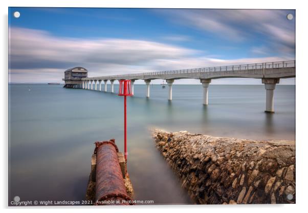 Bembridge Lifeboat Station LE Acrylic by Wight Landscapes