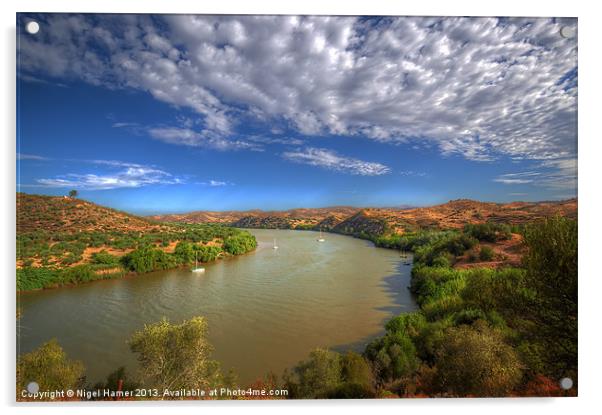 Rio Guadiana Acrylic by Wight Landscapes