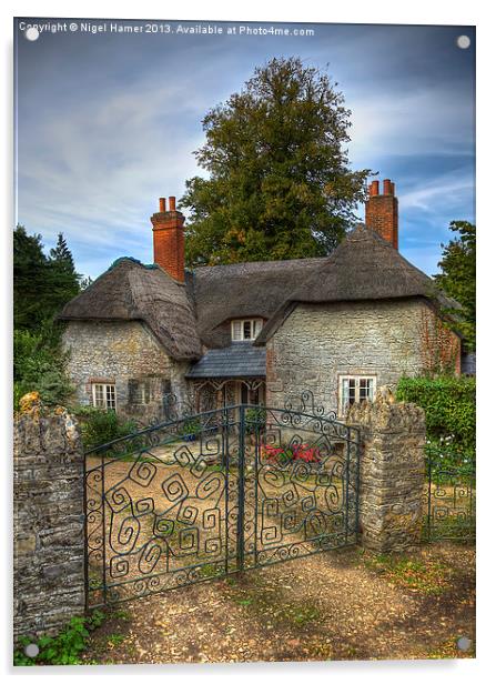 Keys Lodge Cottage Acrylic by Wight Landscapes