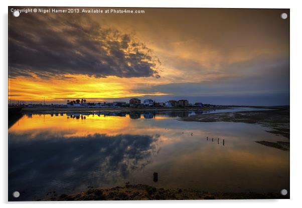 Ilha da Faro Sunset Acrylic by Wight Landscapes