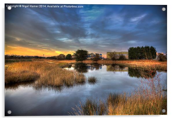 Bembridge Lagoons Acrylic by Wight Landscapes