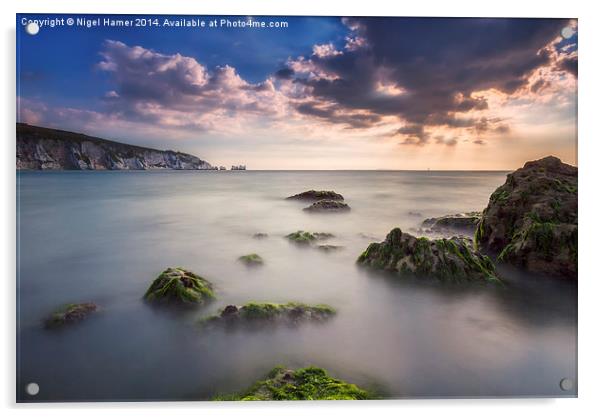 Alum Bay and The Needles Acrylic by Wight Landscapes