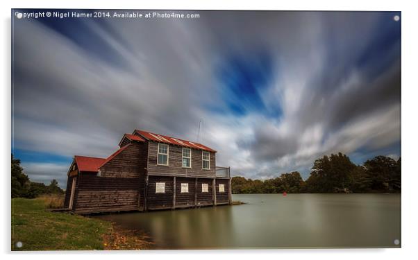 Newport Rowing Clubhouse Acrylic by Wight Landscapes