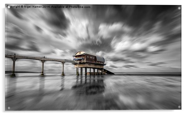 Bembridge Lifeboat Station Zoom Acrylic by Wight Landscapes