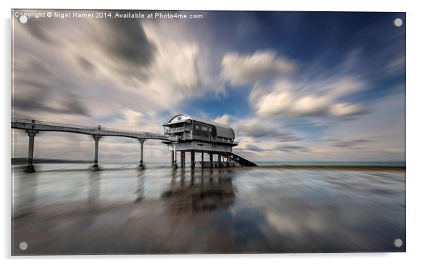 Bembridge Lifeboat Station Zoom Acrylic by Wight Landscapes