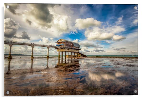 Bembridge Lifeboat Station HDR Acrylic by Wight Landscapes