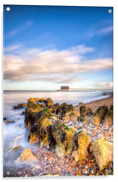 Bembridge Beach and Lifeboat Station Acrylic by Wight Landscapes