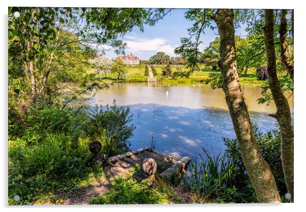 The Lower Lake Acrylic by Wight Landscapes