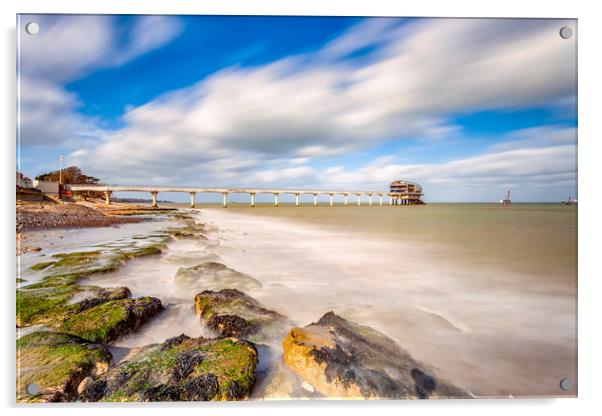 Bembridge Ledge and Lifeboat Station Acrylic by Wight Landscapes