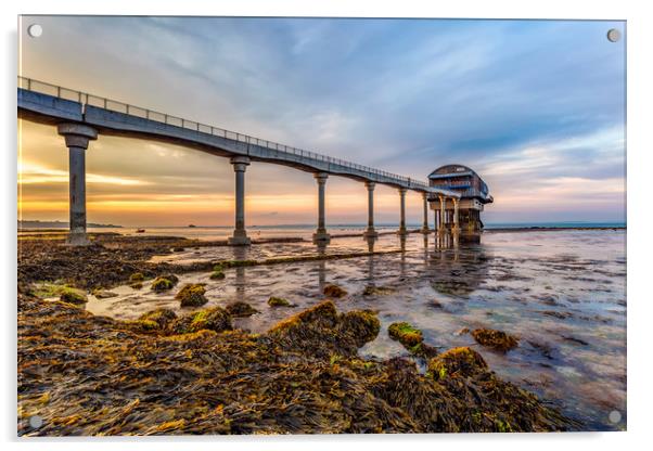 An Evening At Bembridge Lifeboat Station Acrylic by Wight Landscapes