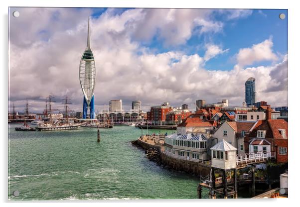 Portsmouth Harbour Acrylic by Wight Landscapes