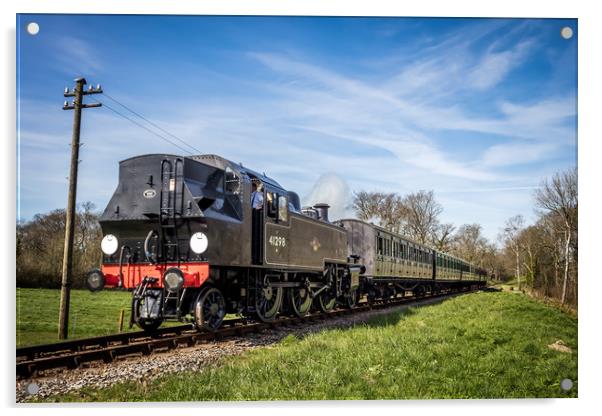 Isle Of Wight Steam Railway 41298 Acrylic by Wight Landscapes
