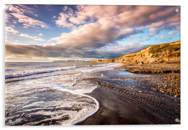 Brook Bay Beach Acrylic by Wight Landscapes