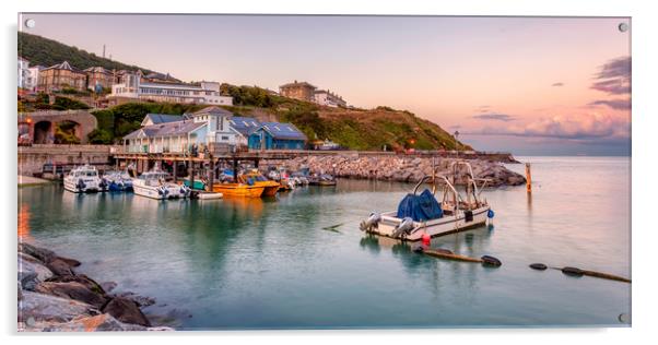 Ventnor Haven Isle Of Wight Acrylic by Wight Landscapes