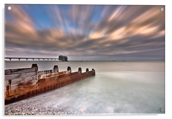 Bembridge Lifeboat Station Sunrise LE Acrylic by Wight Landscapes