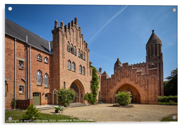 Quarr Abbey Isle Of Wight Acrylic by Wight Landscapes