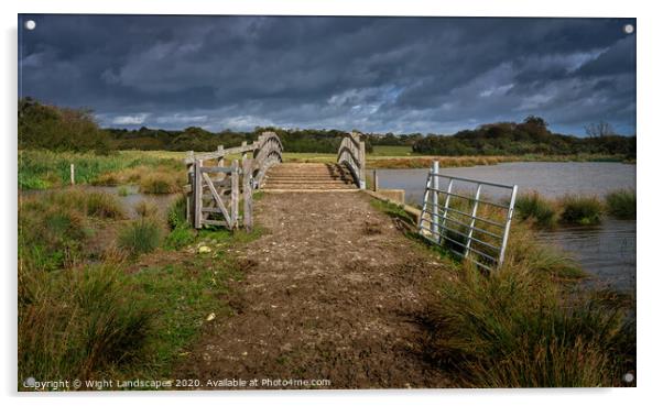 Brading Marshes Isle Of Wight Acrylic by Wight Landscapes