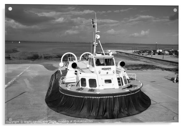 Freedom 90 Hovercraft Acrylic by Wight Landscapes