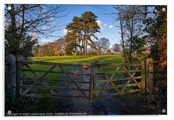 Ryde Golf Course Acrylic by Wight Landscapes