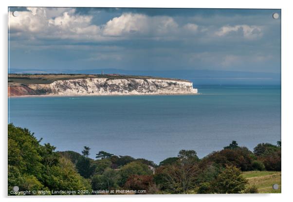 Culver Cliffs and Down Isle Of Wight Acrylic by Wight Landscapes