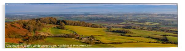 Isle Of Wight Panorama Acrylic by Wight Landscapes