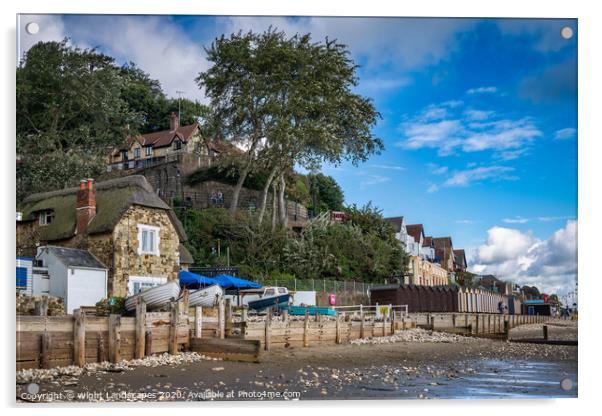 Fishermans Cottage Inn Shanklin Acrylic by Wight Landscapes