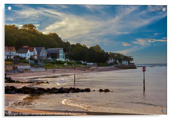 Seagrove Bay Seaview Acrylic by Wight Landscapes
