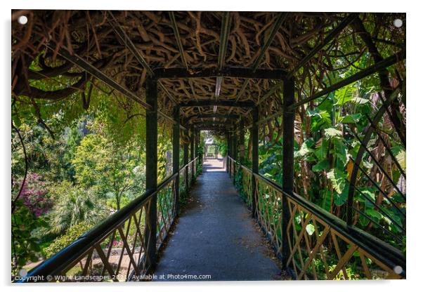 Bridge Over The Dell Acrylic by Wight Landscapes