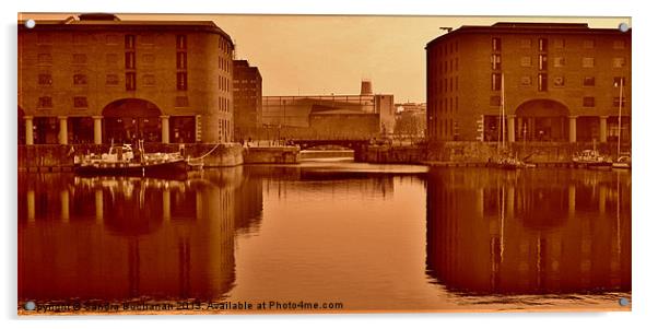 Albert Dock Liverpool Acrylic by Sandra Buchanan