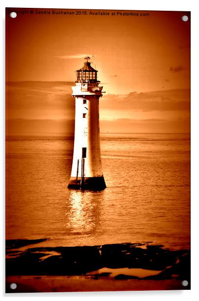 The Lighthouse Acrylic by Sandra Buchanan
