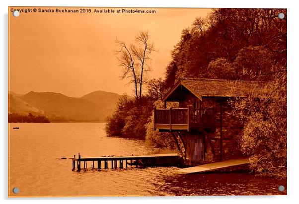  The Duke Of Portland Boathouse Acrylic by Sandra Buchanan