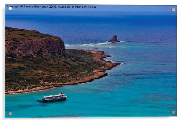  The Beautiful Island of Crete  Acrylic by Sandra Buchanan