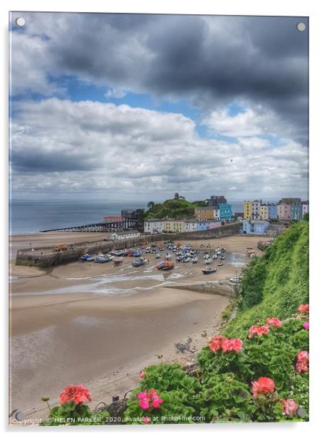 Beautiful Tenby Acrylic by HELEN PARKER