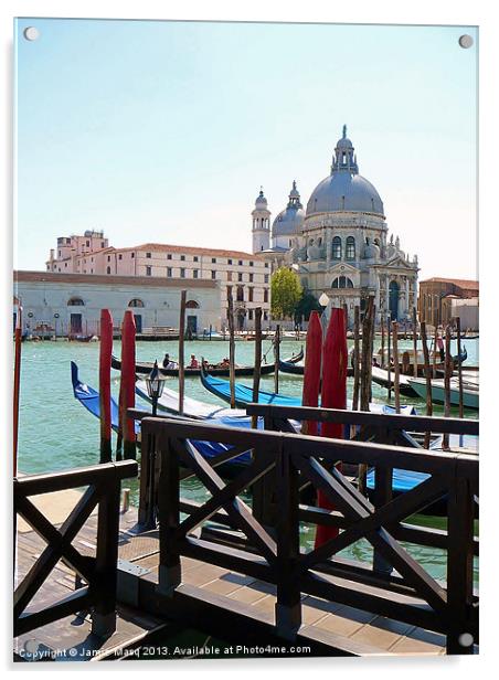 Santa Maria della Salute, Venice Acrylic by Anna Lewis