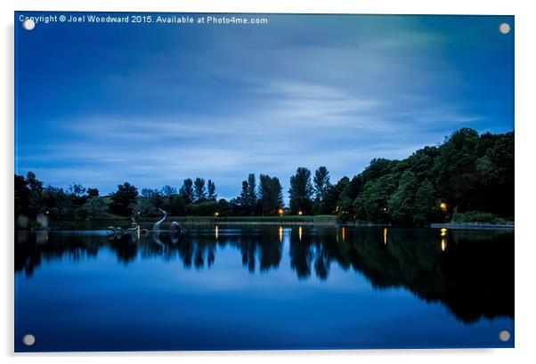   Llandrindod Wells Lake Acrylic by Joel Woodward