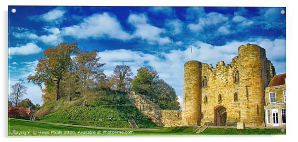 Tonbridge Castle (Kent) Acrylic by Dave Burden