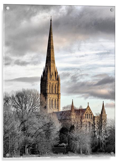 Salisbury Cathedral Acrylic by