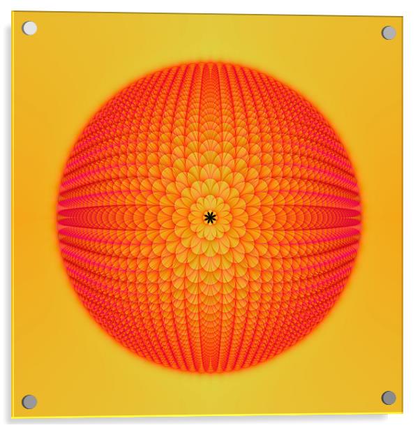 Citrus Sphere Acrylic by Colin Forrest