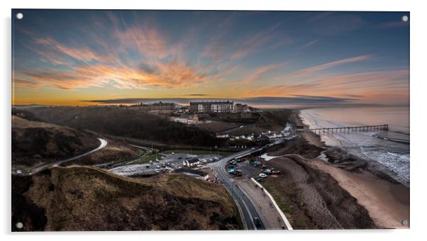 Saltburn by the Sea Acrylic by Dave Hudspeth Landscape Photography