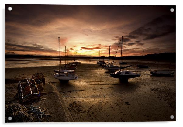 Beadnall Harbour Acrylic by Dave Hudspeth Landscape Photography