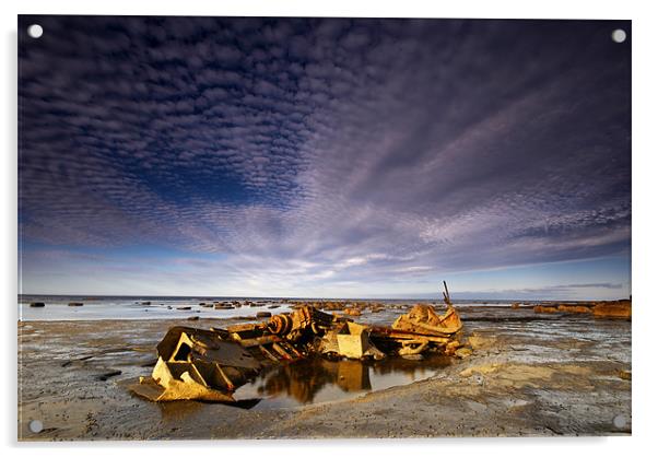 The Wreck Acrylic by Dave Hudspeth Landscape Photography