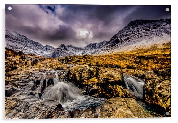 The Cullins, Isle of Skye Acrylic by Dave Hudspeth Landscape Photography