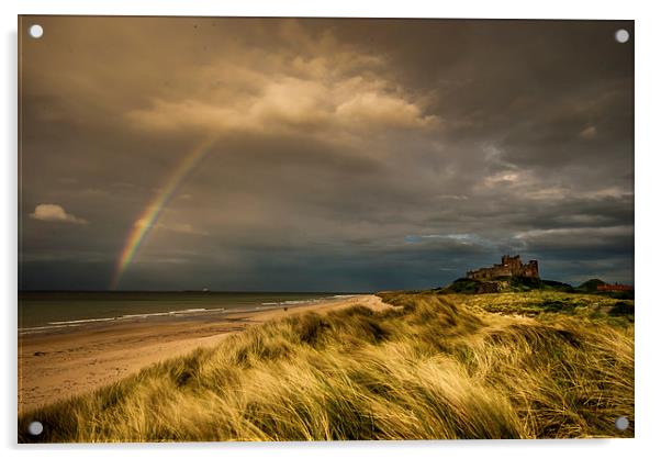 Bambrough Castle, Northumberland Acrylic by Dave Hudspeth Landscape Photography