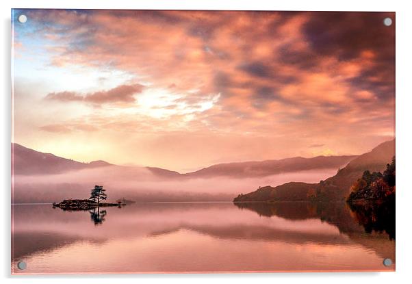 Glenridding Sunrise Acrylic by Dave Hudspeth Landscape Photography