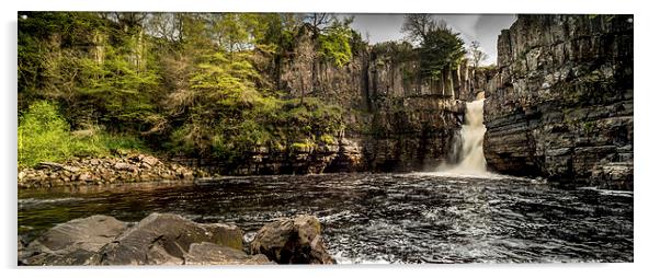 High Force Waterfall Acrylic by Dave Hudspeth Landscape Photography